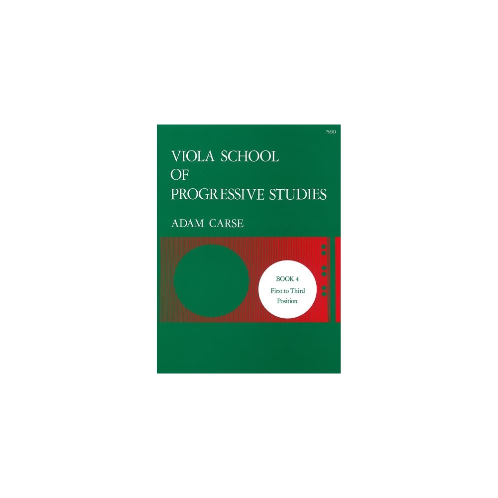 Carse, Adam - Viola School of Progressive Studies. Book 4