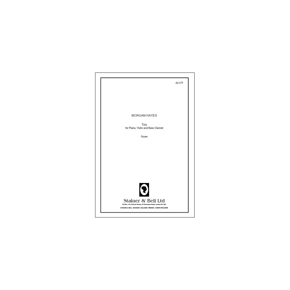 Hayes, Morgan - Trio for Violin, Bass Clarinet & Piano