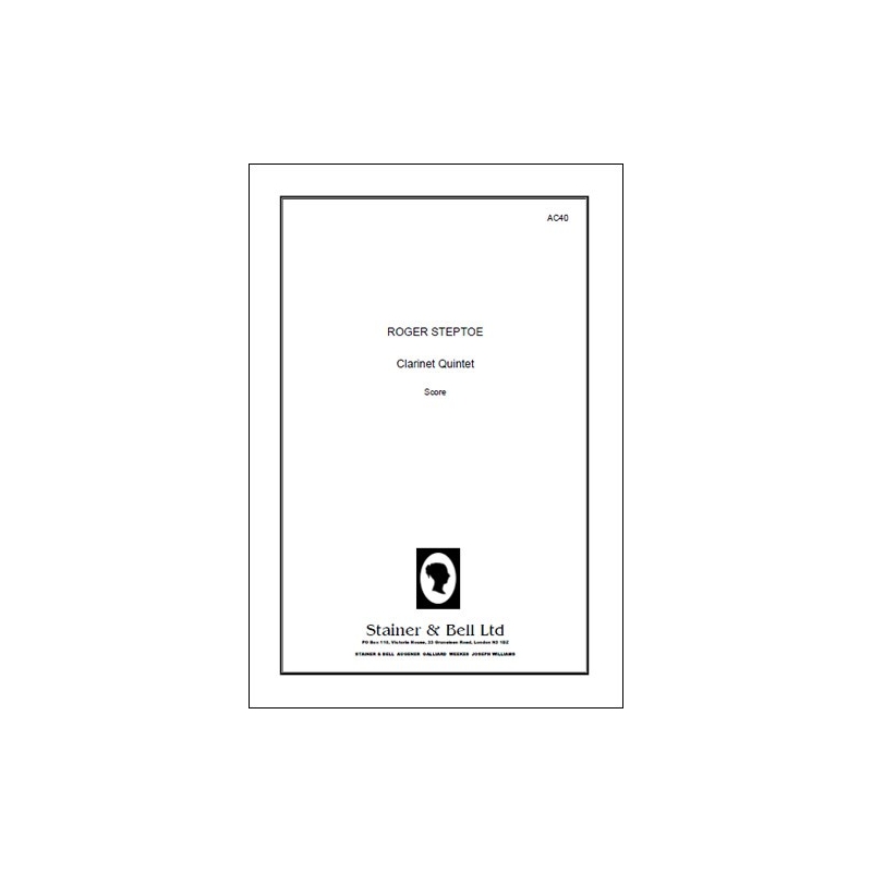 Steptoe, Roger - Clarinet Quintet. Score
