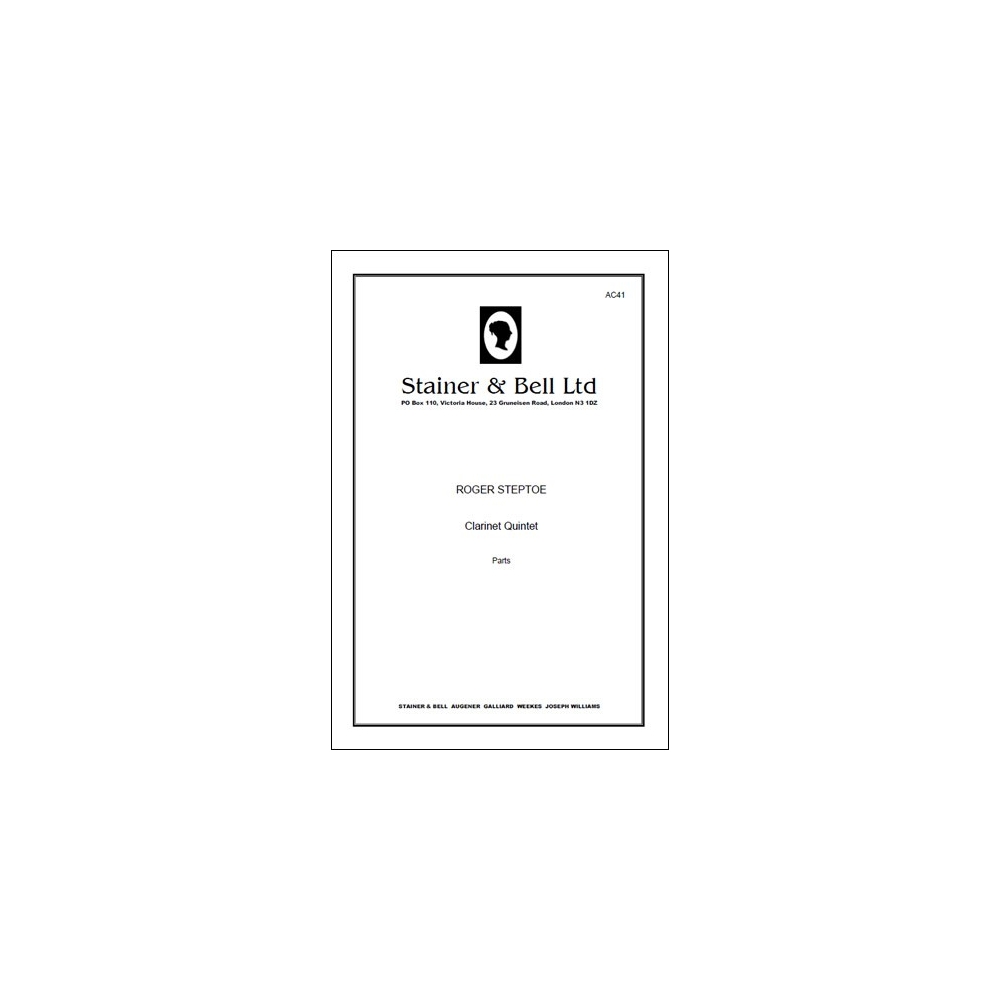 Steptoe, Roger - Clarinet Quintet. Parts