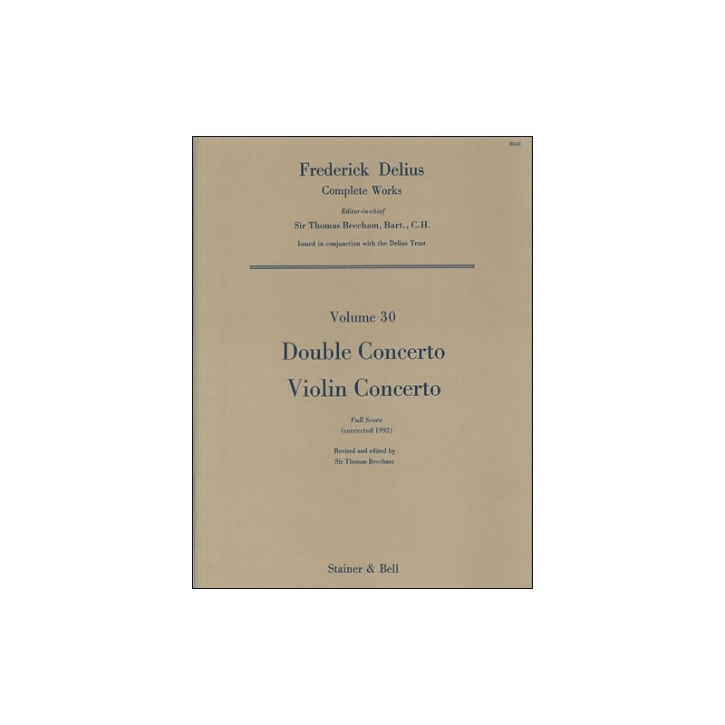 Delius, Frederick - Double Concerto for Violin, Cello and Orchestra (ed Beecham)