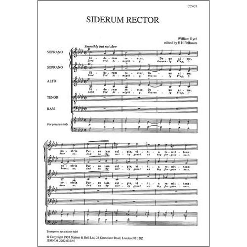 Byrd, William - Siderum...