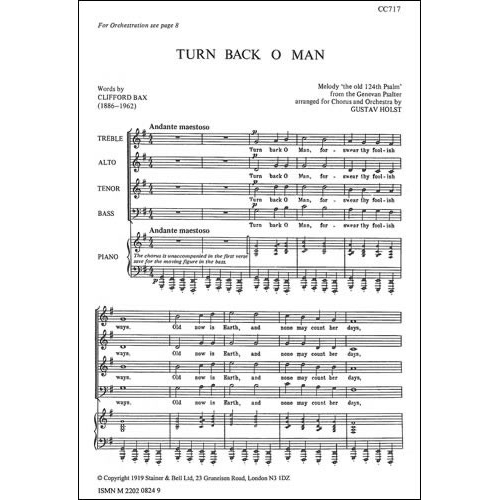 Holst, Gustav - Turn back,...