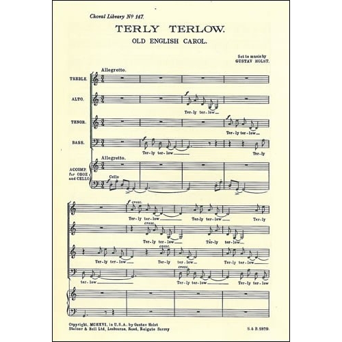 Holst, Gustav - Terly Terlow
