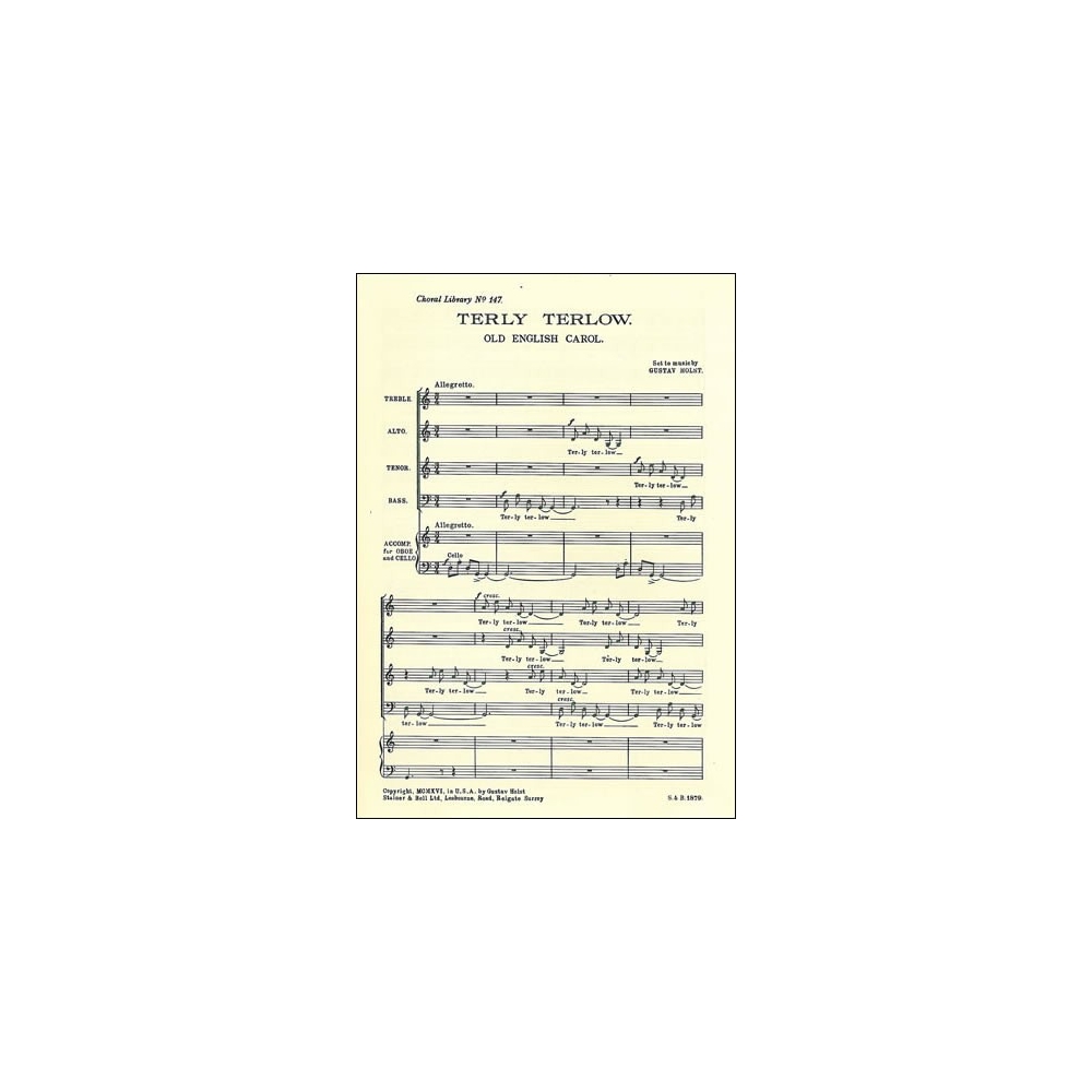 Holst, Gustav - Terly Terlow