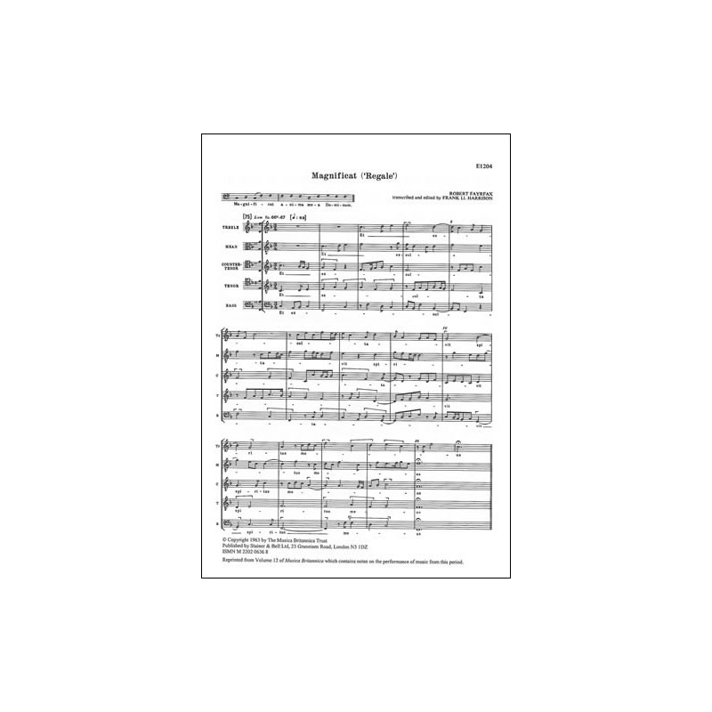 Fayrfax, Robert - Magnificat 'Regale'