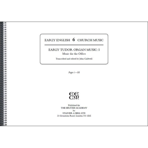 Early Tudor Organ Music I:...