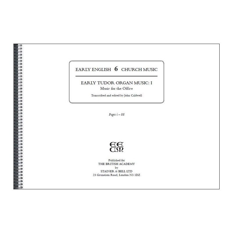 Early Tudor Organ Music I: (Made to order)