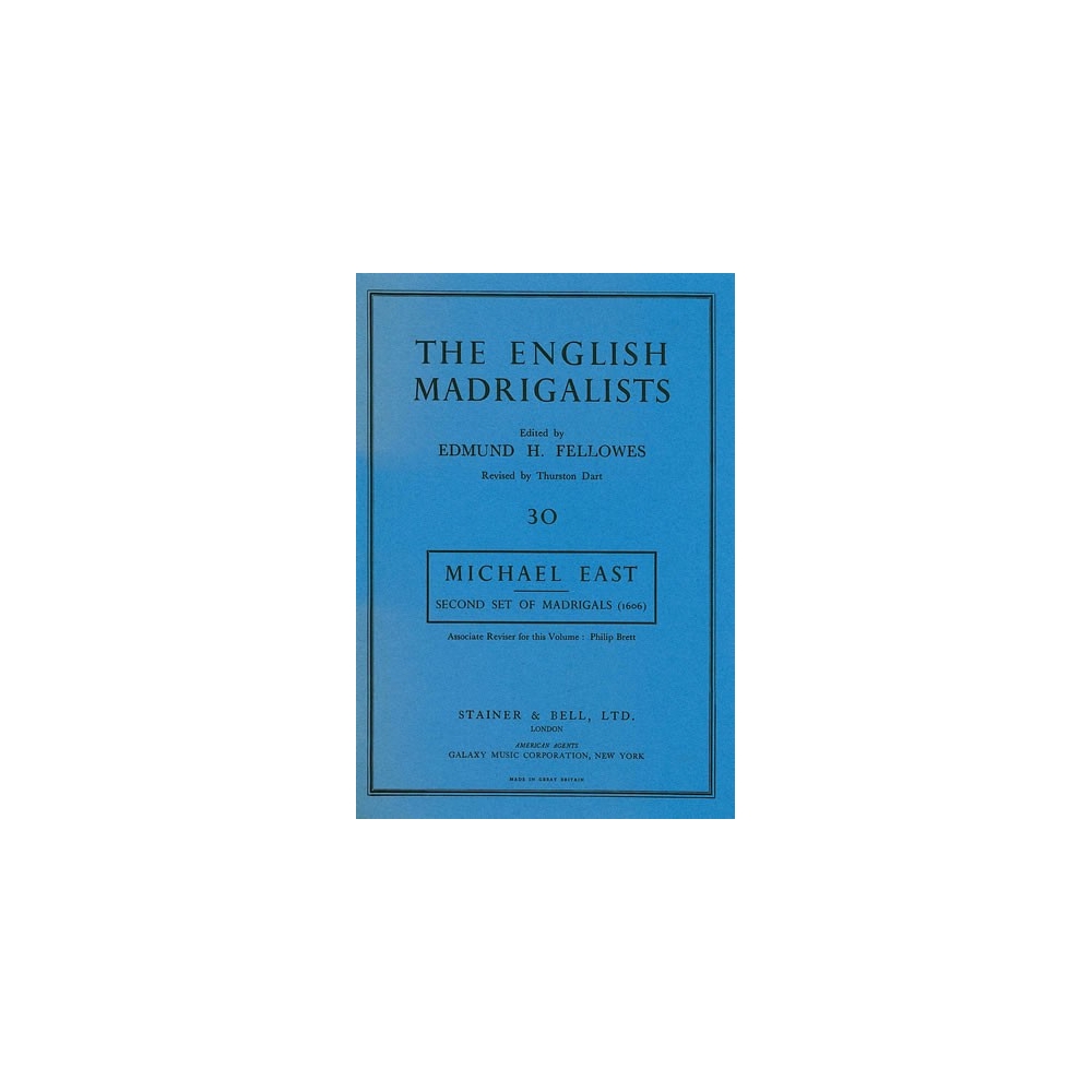 East, Michael - Second Set of Madrigals (1606)