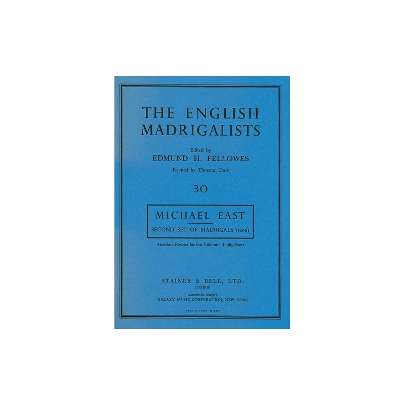East, Michael - Second Set of Madrigals (1606)