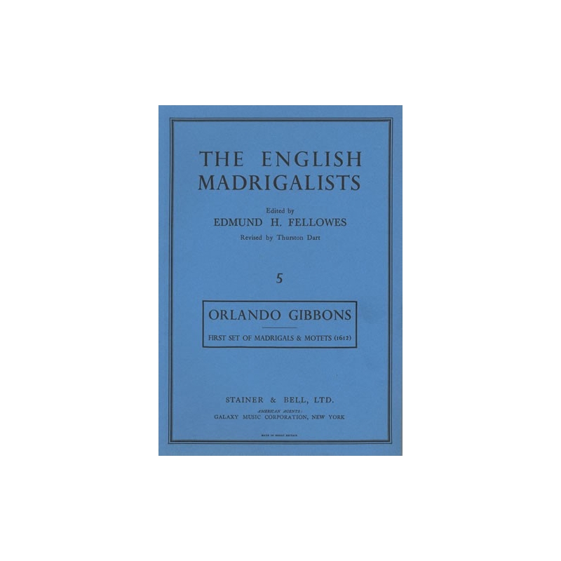 Gibbons, Orlando - Madrigals and Motets for Five Parts (1612)