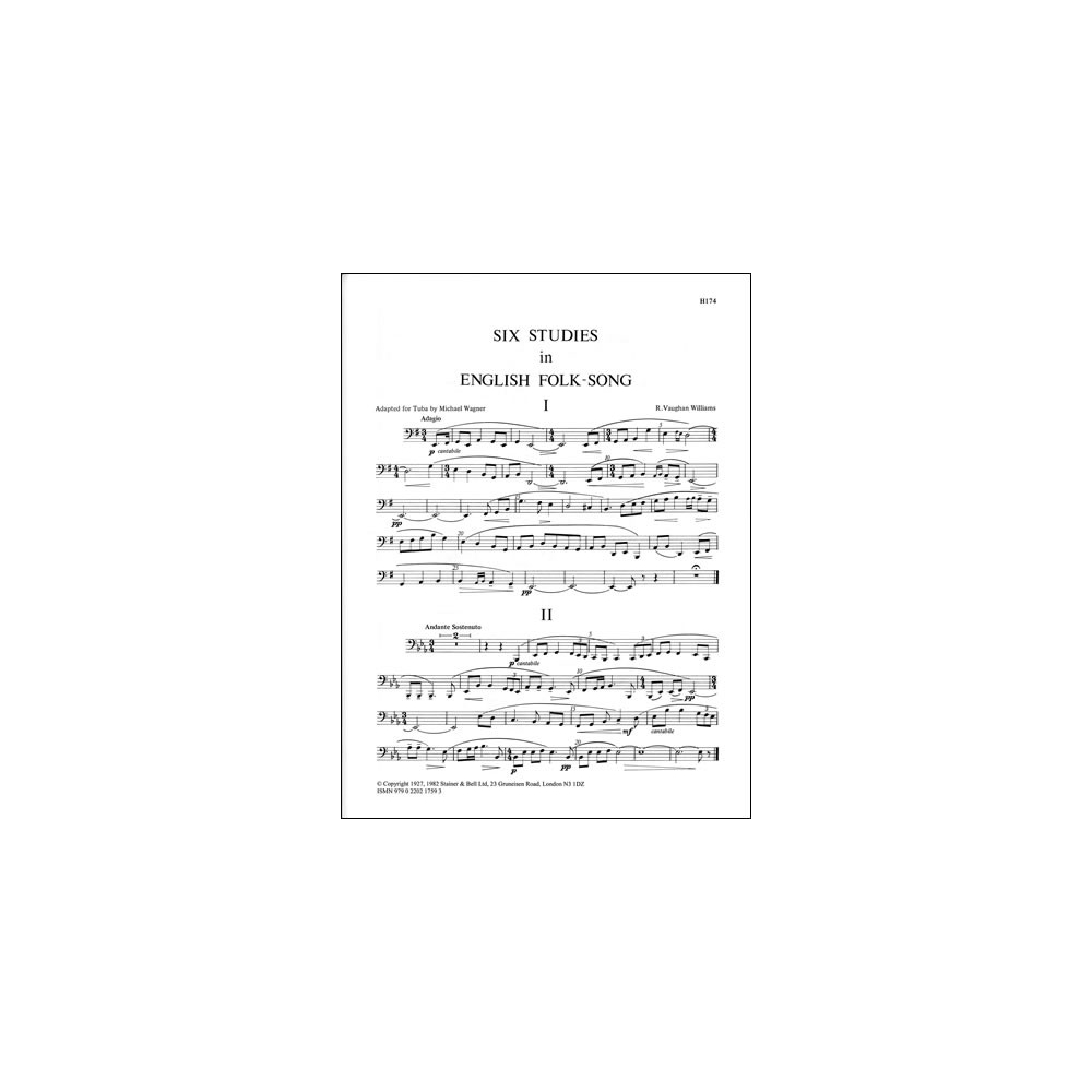 Vaughan Williams, Ralph - Six Studies in English Folk Song for Tuba
