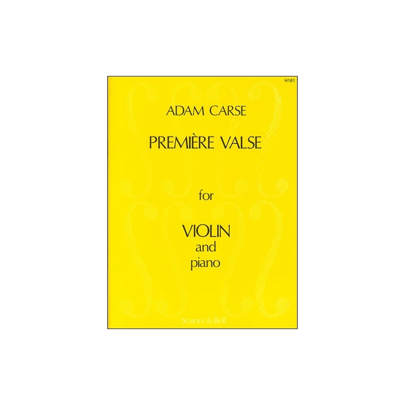 Carse, Adam - Première Valse for Violin and Piano