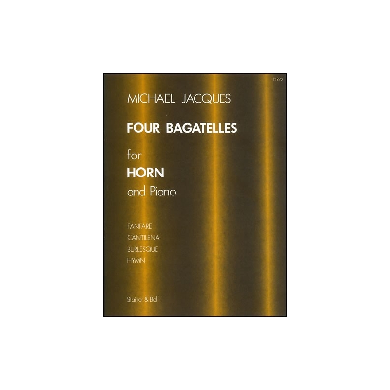 Jacques, Michael - Four Bagatelles for Horn and Piano