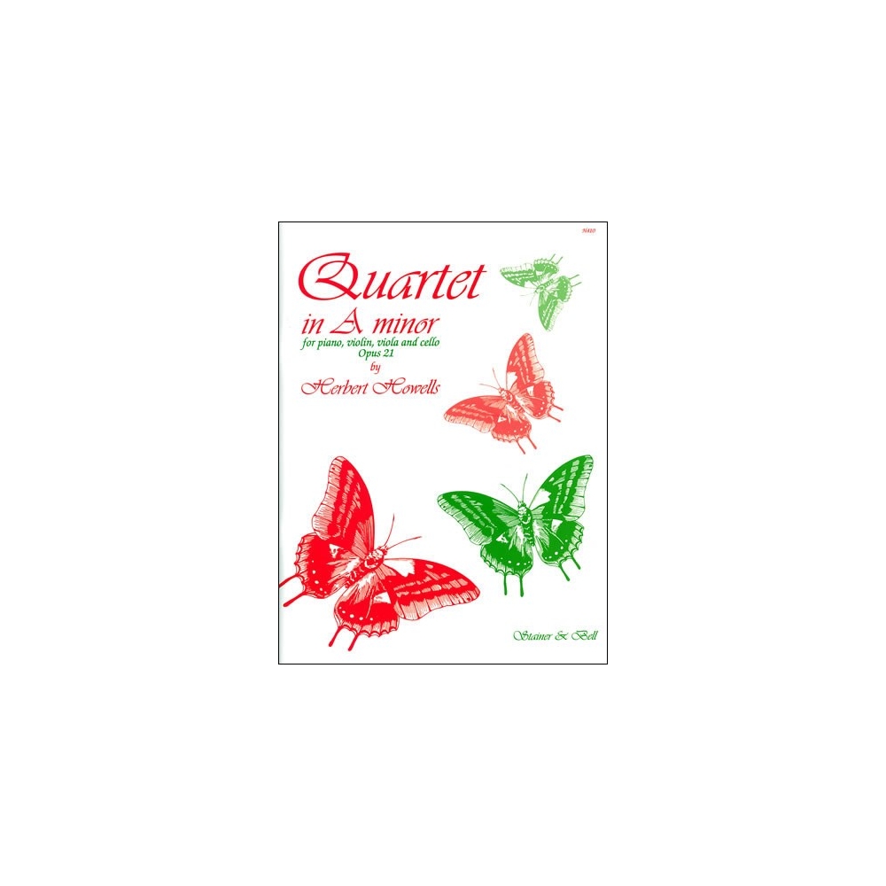 Howells, Herbert - Quartet in A minor, Op. 21. Violin, Viola, Cello and Piano