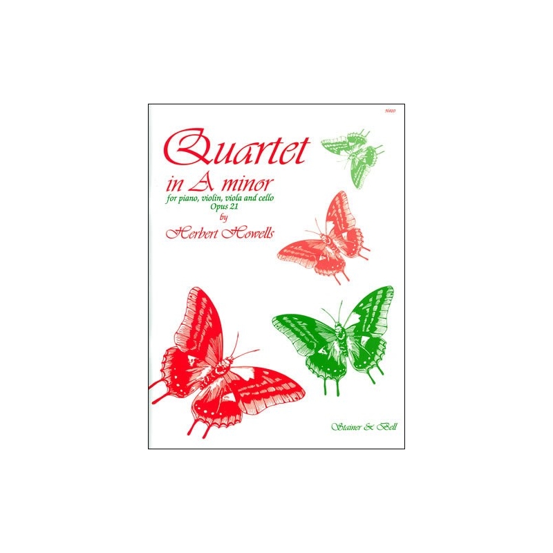 Howells, Herbert - Quartet in A minor, Op. 21. Violin, Viola, Cello and Piano