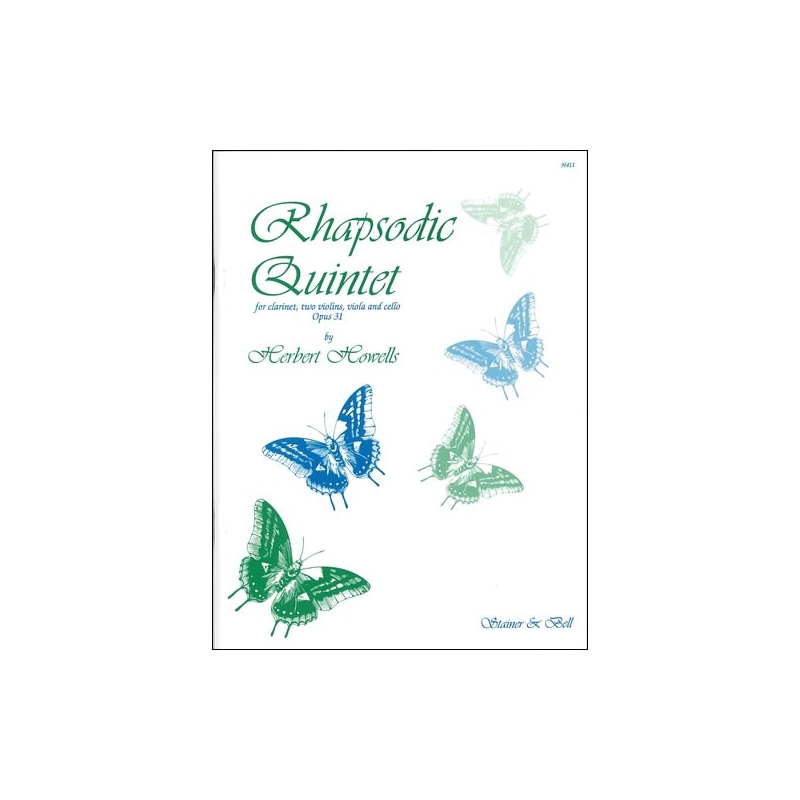 Howells, Herbert - Rhapsodic Quintet, Op31. (1917) Clarinet, Two Violins, Viola and Cello