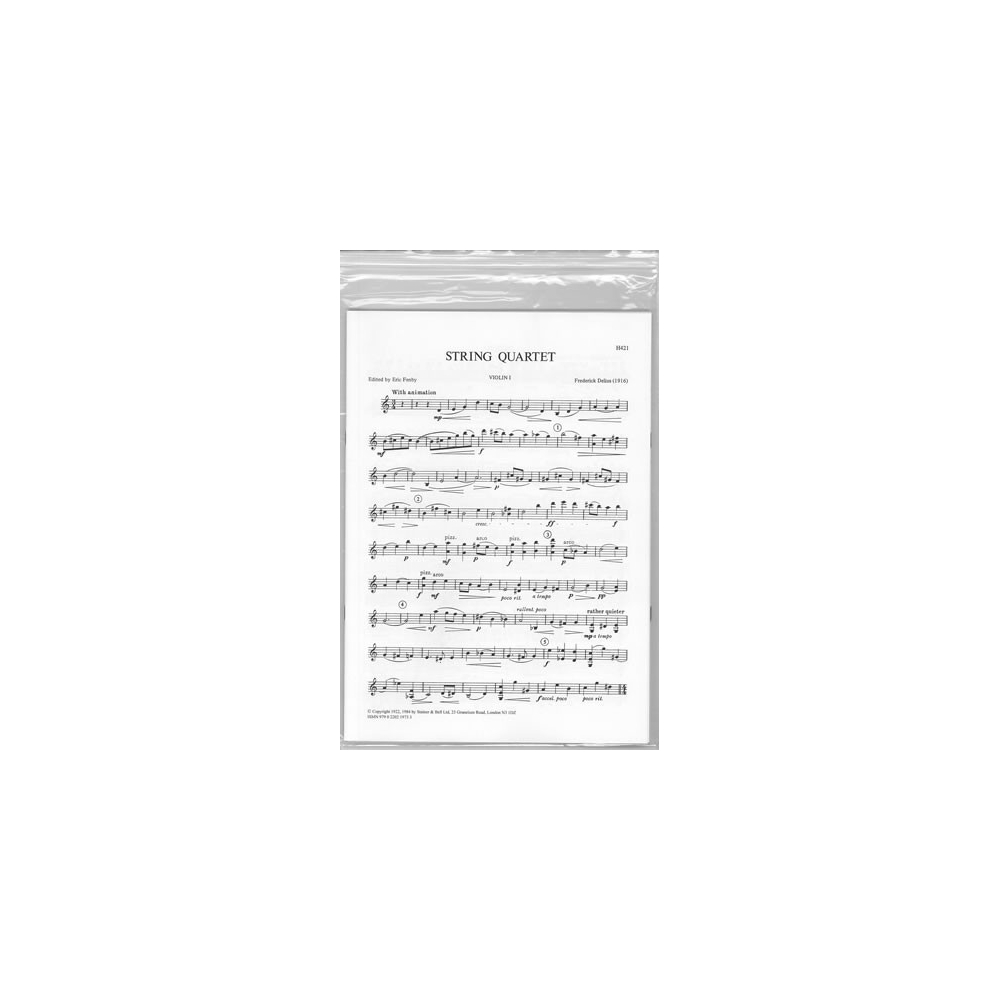 Delius, Frederick - String Quartet (1916) edited Eric Fenby