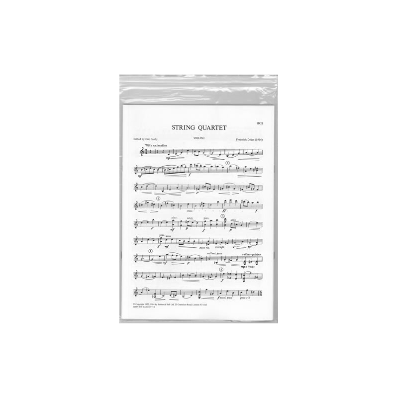 Delius, Frederick - String Quartet (1916) edited Eric Fenby