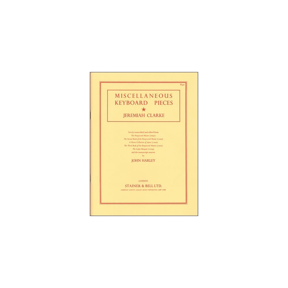 Clarke, Jeremiah - Miscellaneous Keyboard Pieces