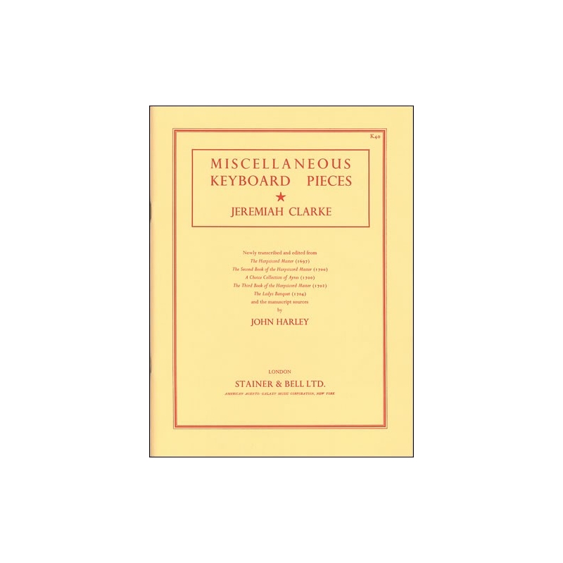 Clarke, Jeremiah - Miscellaneous Keyboard Pieces