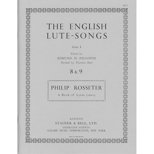 Rosseter, Philip - A Book of Ayres (1601)