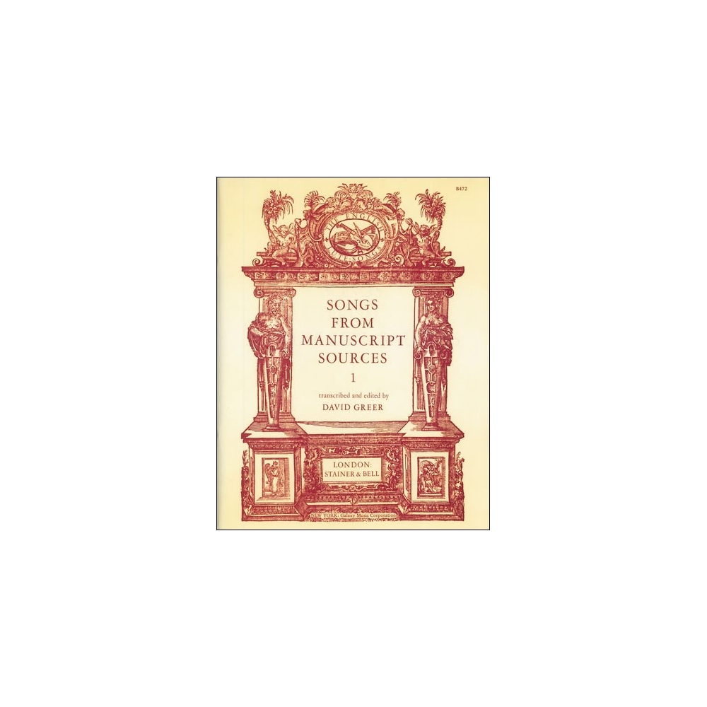 Greer, David (ed) - Songs from Manuscript Sources: 1