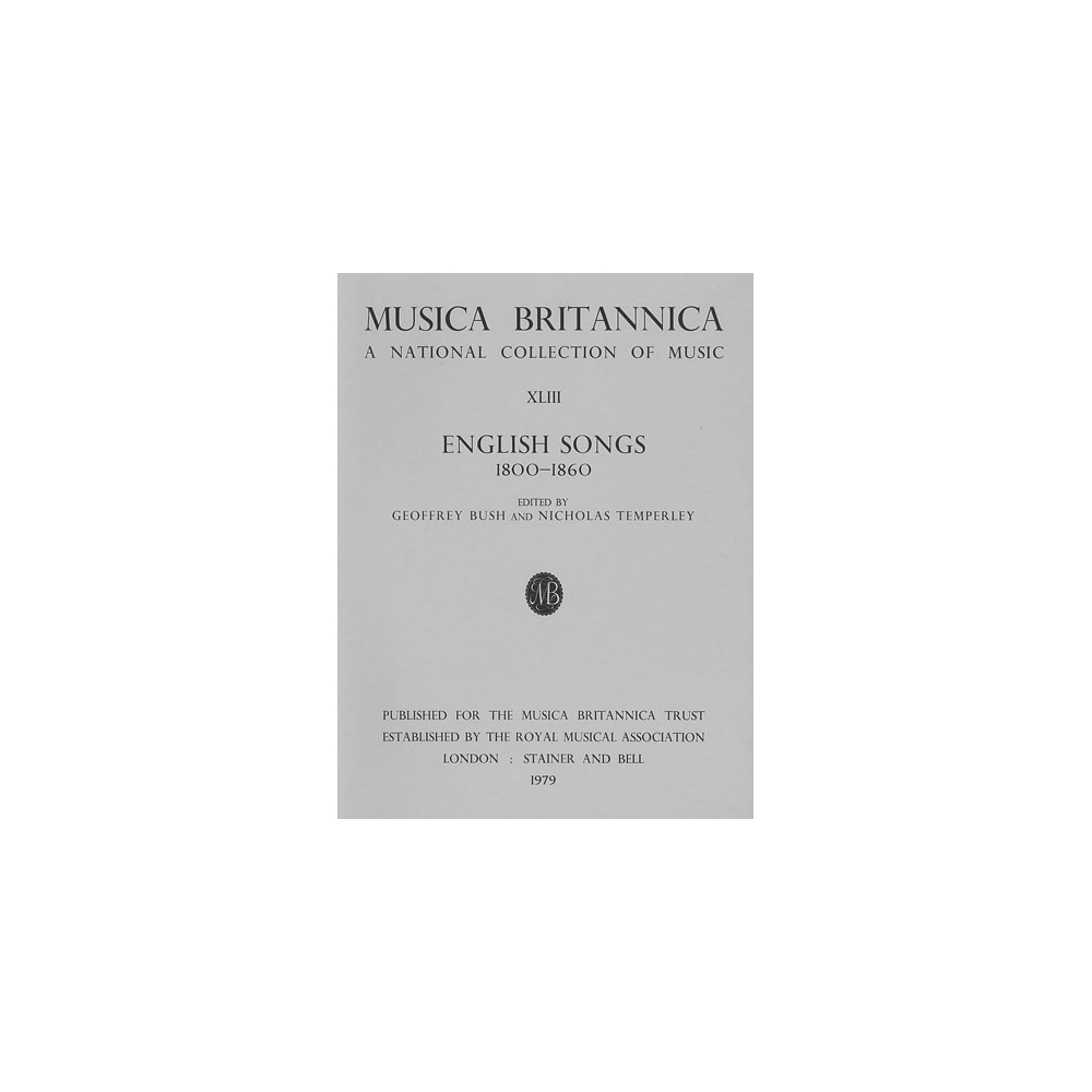 Bush/Temperley (ed) - English Songs 1800-1860