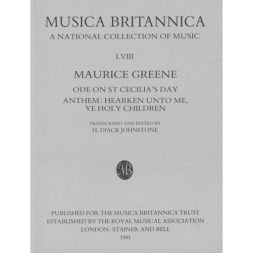 Greene, Maurice - Ode on St...