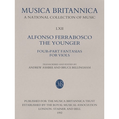 Ferrabosco The Younger, Alfonso - Four-Part Fantasias for Viols