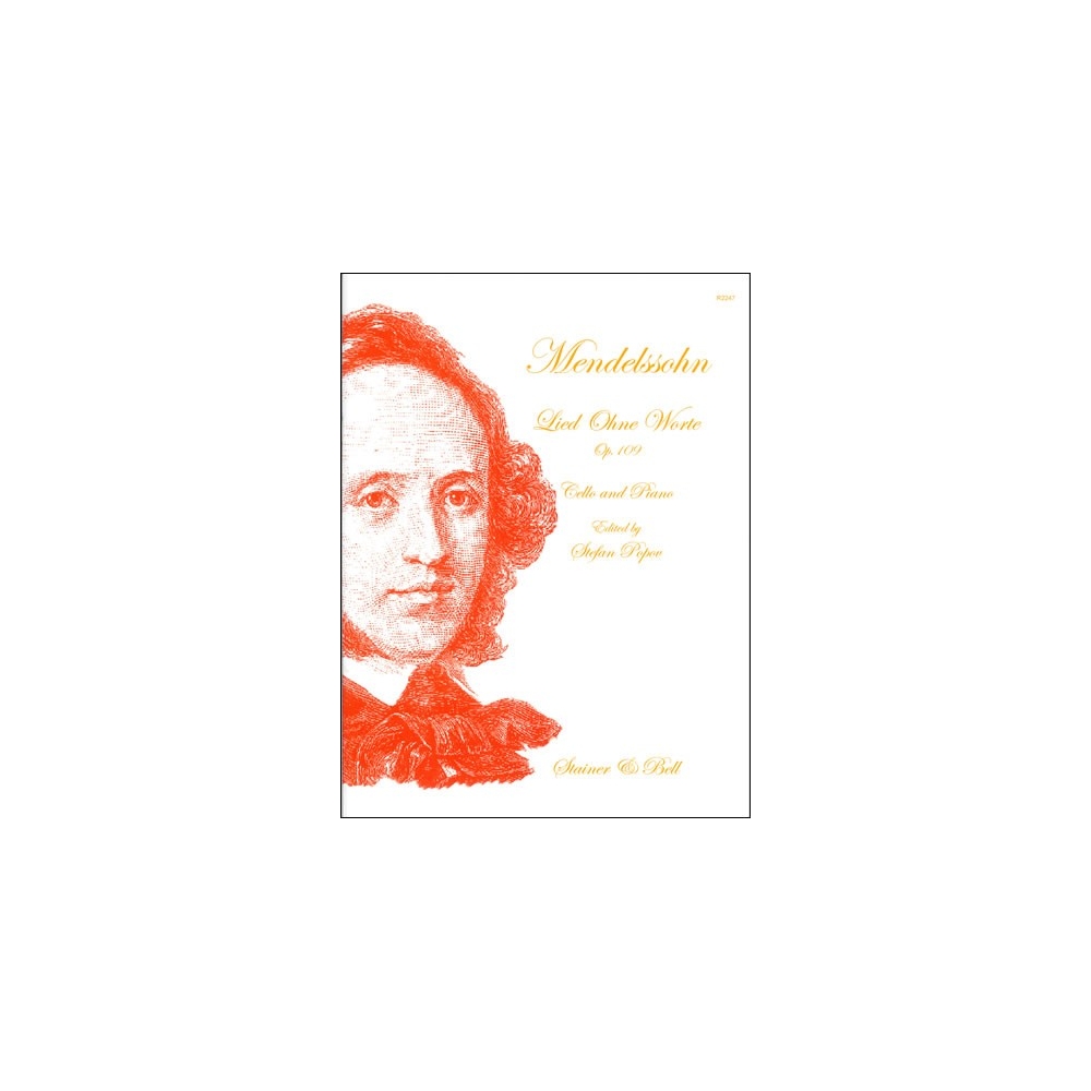 Mendelssohn, Felix - Lied ohne Worte (Song without Words) in D, Op. 109 for Cello and Piano
