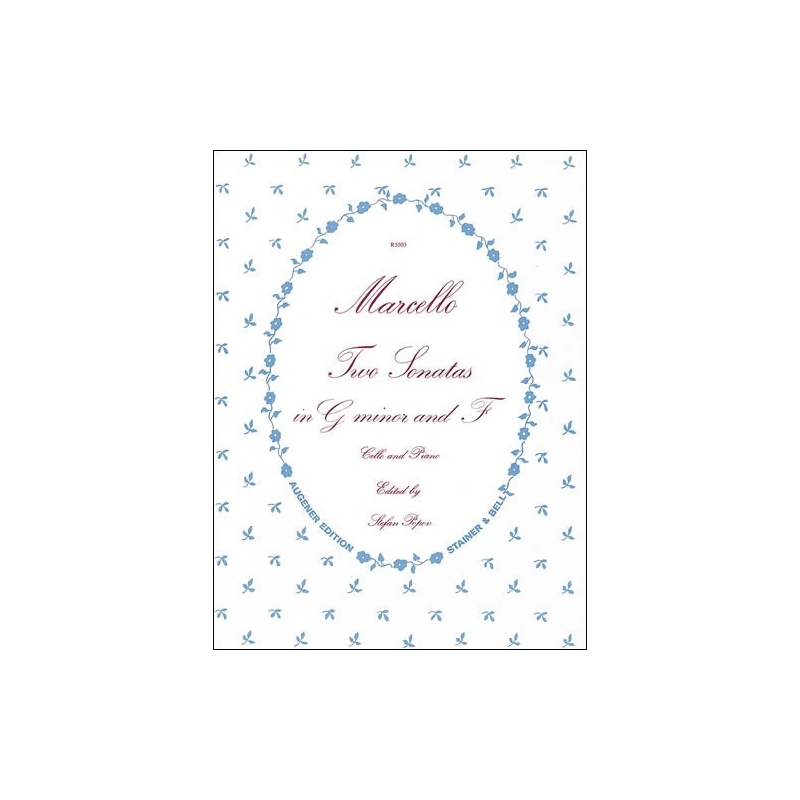 Marcello, Benedetto - Sonatas in G minor and F for Cello and Piano