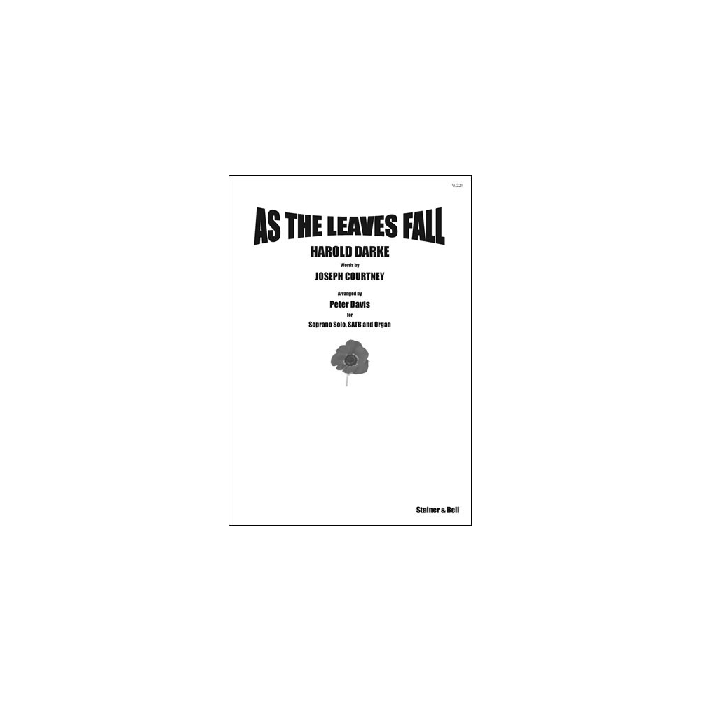 Darke, Harold - As the leaves fall. SATB Vocal Score