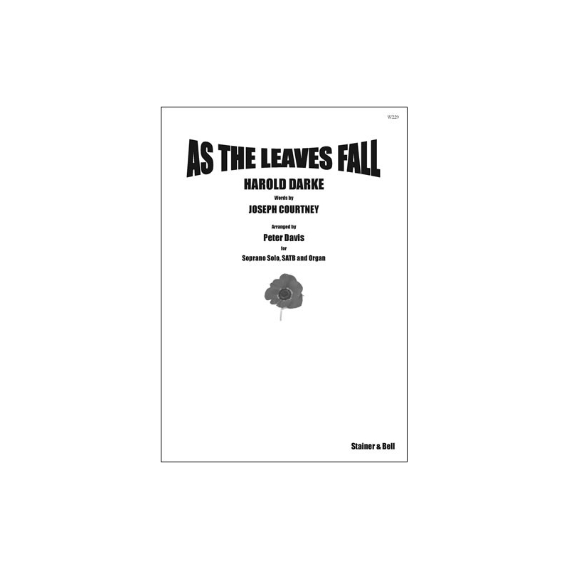 Darke, Harold - As the leaves fall. SATB Vocal Score