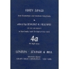 Fellowes, E H (ed) - Elizabethan and Jacobean Song books, Forty Songs from. Book 4. High voice