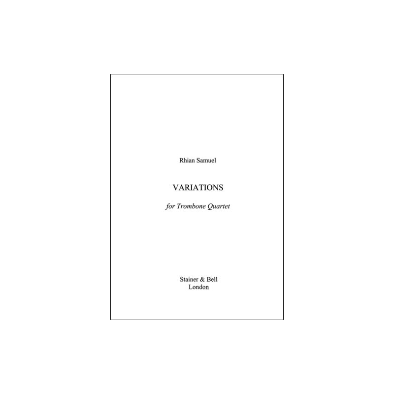 Samuel, Rhian - Variations for Trombone Quartet