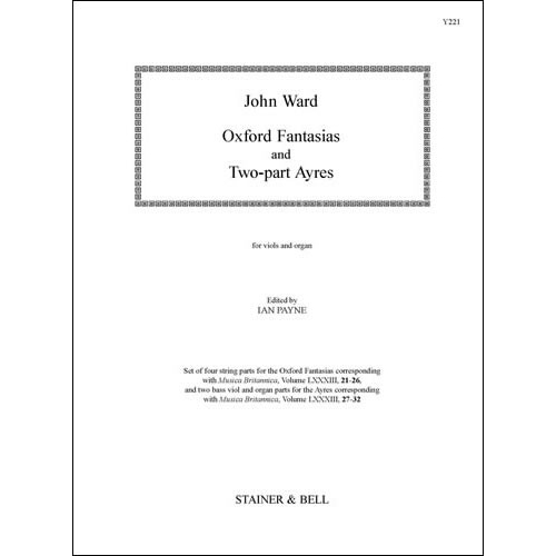 Ward, John - Oxford Fantasias/Two-part Ayres. Parts