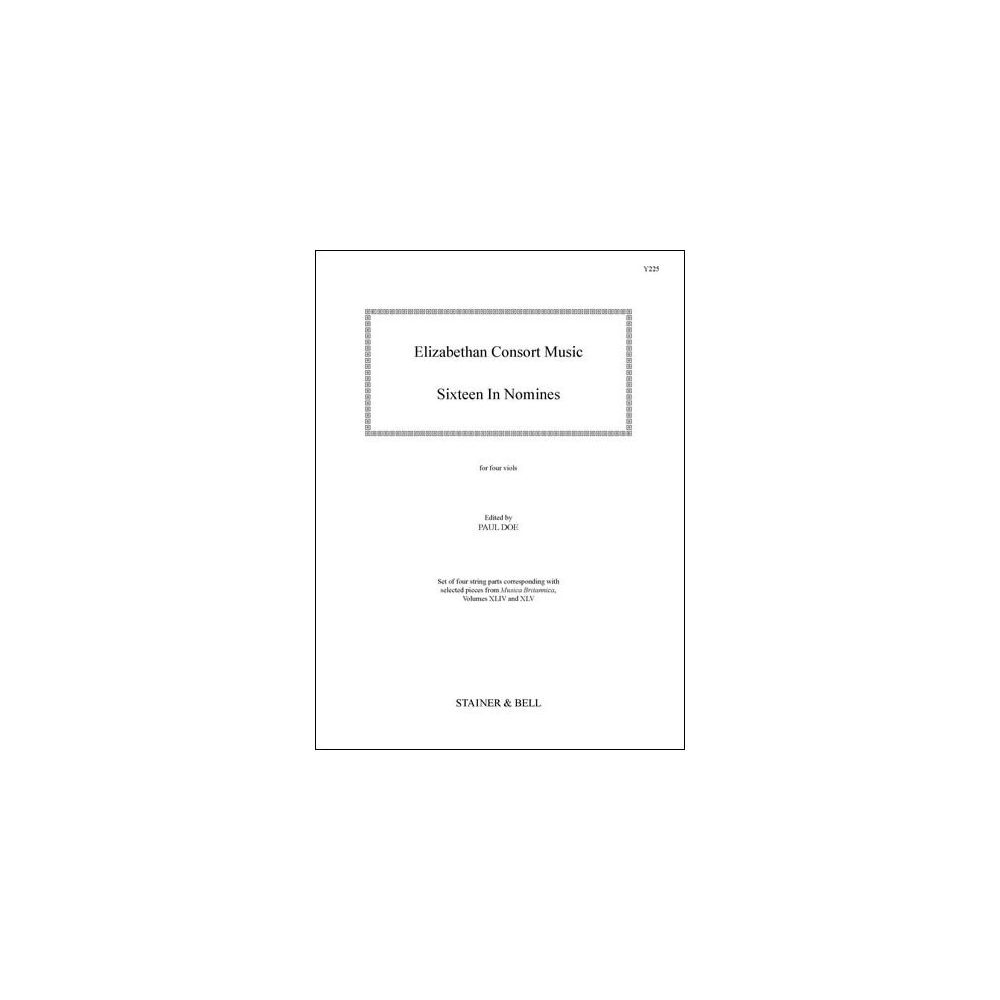 Elizabethan Consort Music: 16 "In Nomines" String Parts