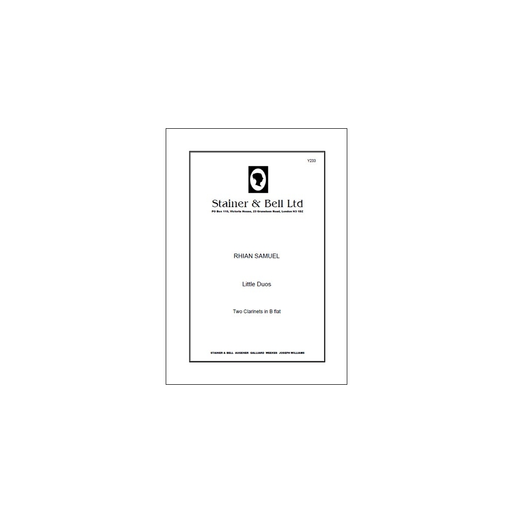Samuel, Rhian - Little Duos. 2 Clarinets (2 copies supplied)