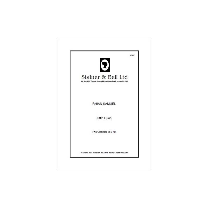 Samuel, Rhian - Little Duos. 2 Clarinets (2 copies supplied)
