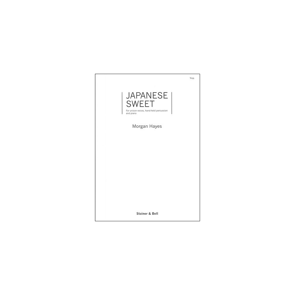 Hayes, Morgan - Japanese Sweet. Unison, perc. & pf