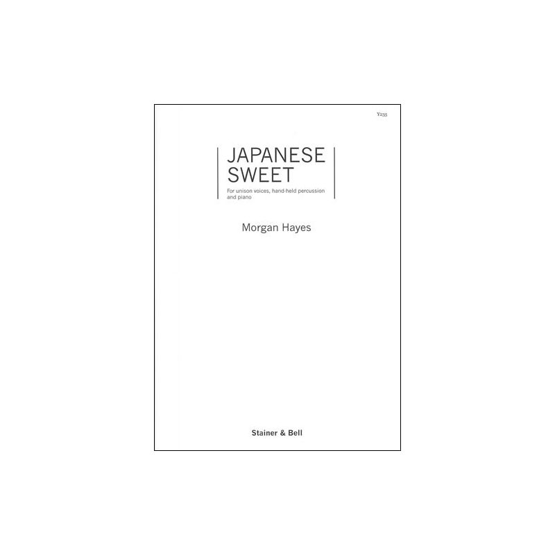 Hayes, Morgan - Japanese Sweet. Unison, perc. & pf