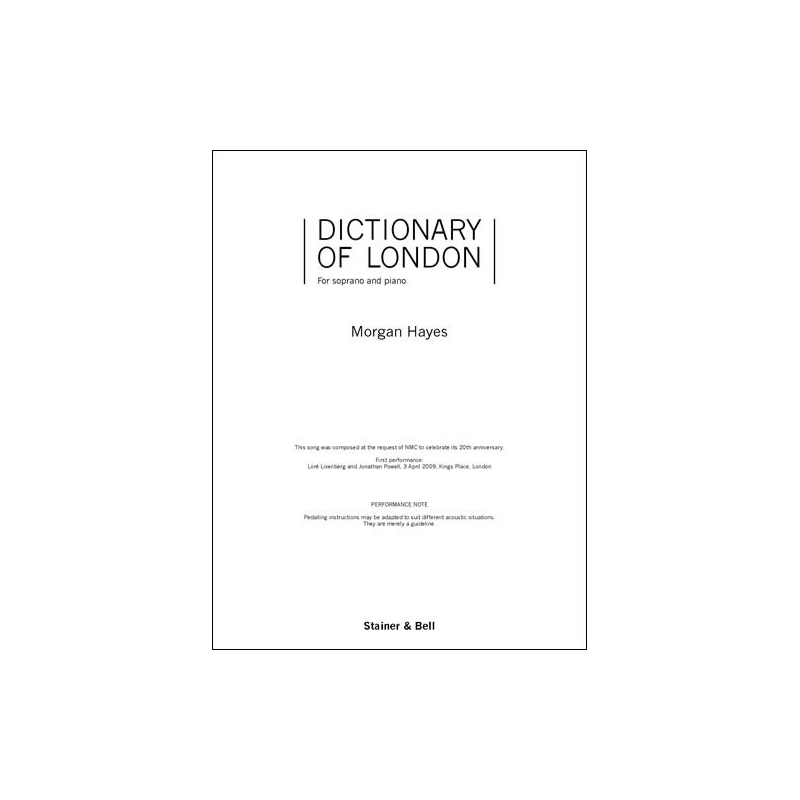 Hayes, Morgan - Dictionary of London