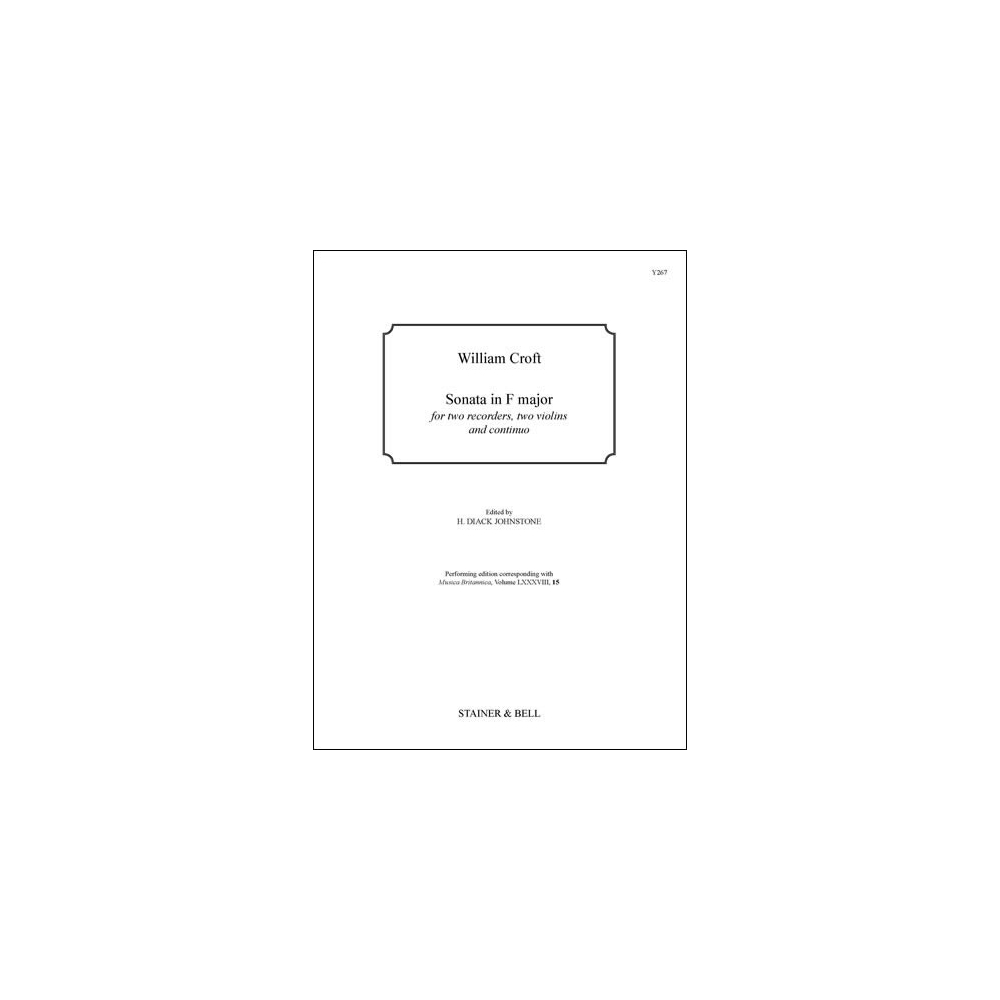Croft, William - Sonata in F for 2 Rec, 2 Violins & Continuo