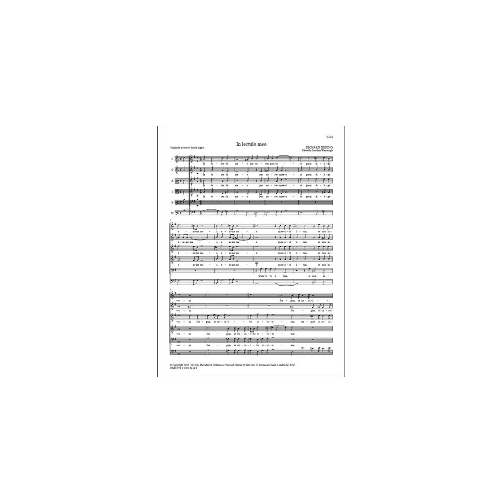 Dering, Richard - In lectulo meo