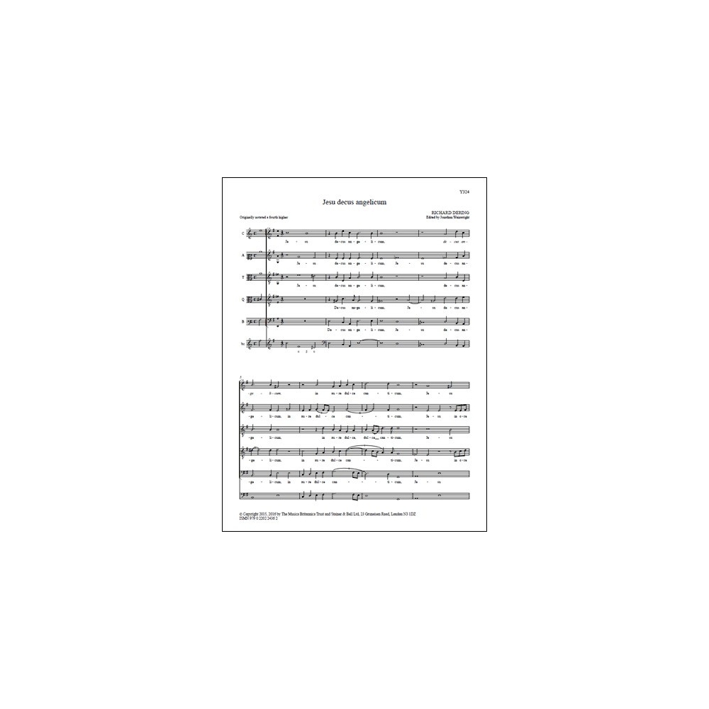 Dering, Richard - Jesu decus angelicum