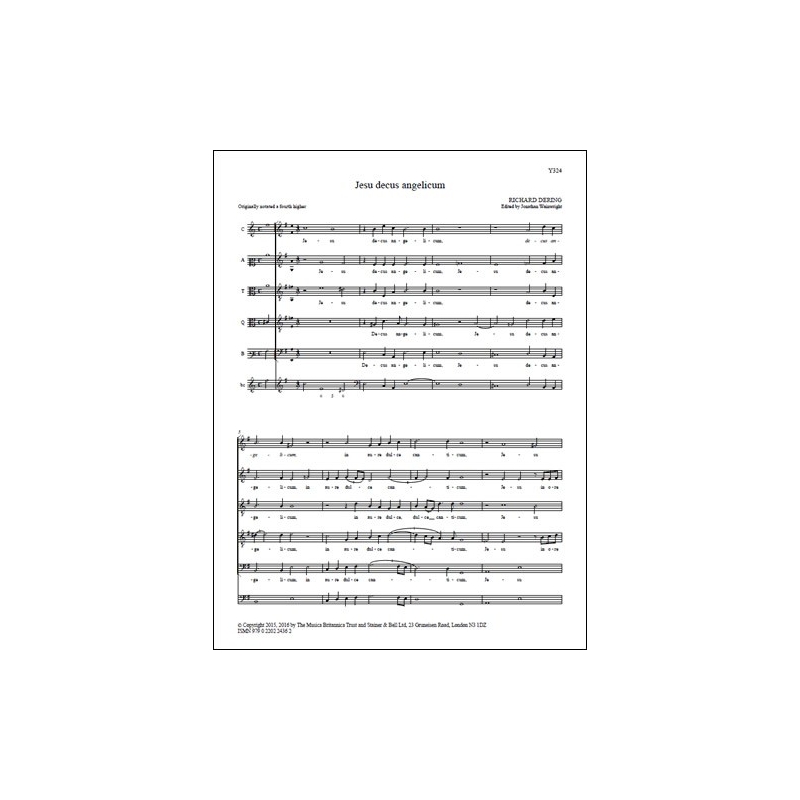 Dering, Richard - Jesu decus angelicum