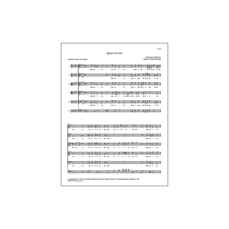 Dering, Richard - Quae est ista