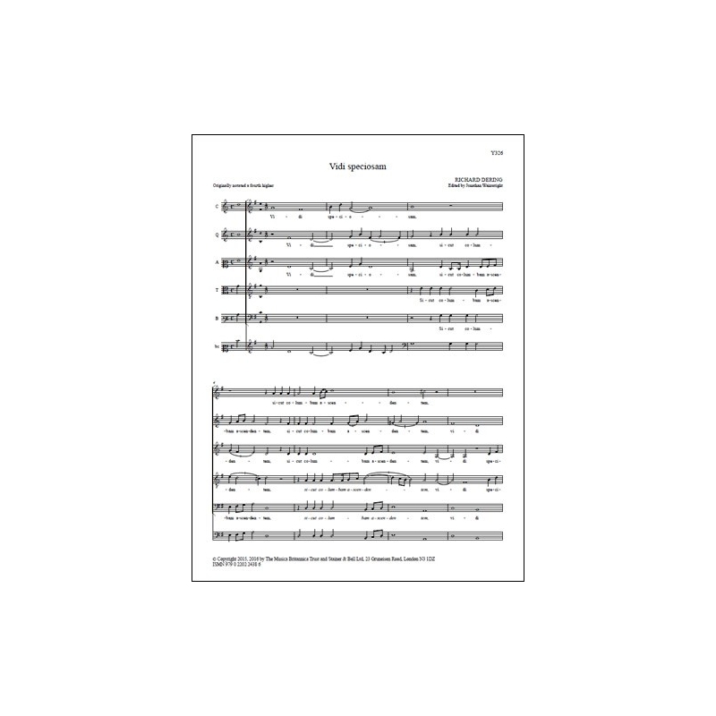 Dering, Richard - Vidi speciosam