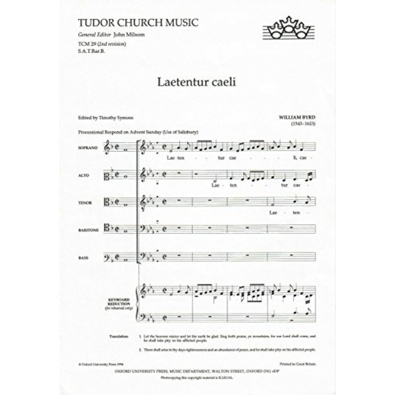 Byrd, William - Laetentur caeli